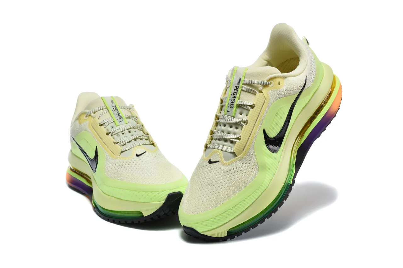 Nike Verde Preto Engineered Mesh Superior Visível Air Zoom Unit Tênis de Corrida 3