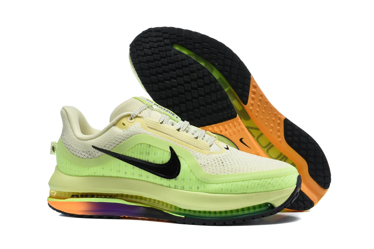Nike Verde Preto Engineered Mesh Superior Visível Air Zoom Unit Tênis de Corrida 5