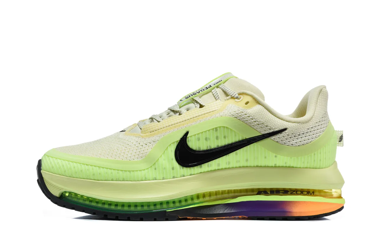 Nike Verde Preto Engineered Mesh Superior Visível Air Zoom Unit Tênis de Corrida 6