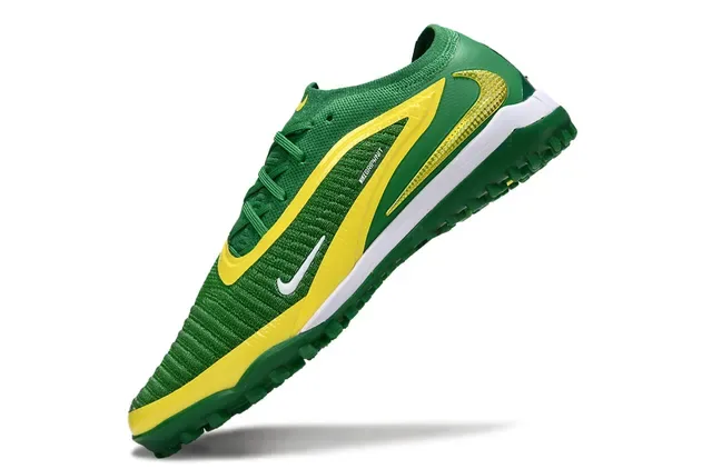 Nike Green Yellow Knit Upper Dynamic Overlay Turf Soccer Shoes 3