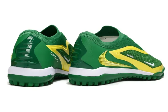 Nike Green Yellow Knit Upper Dynamic Overlay Turf Soccer Shoes 5