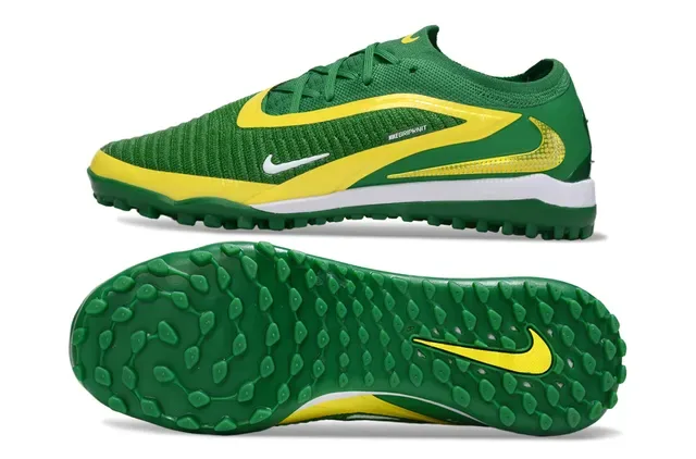 Nike Green Yellow Knit Upper Dynamic Overlay Turf Soccer Shoes 6