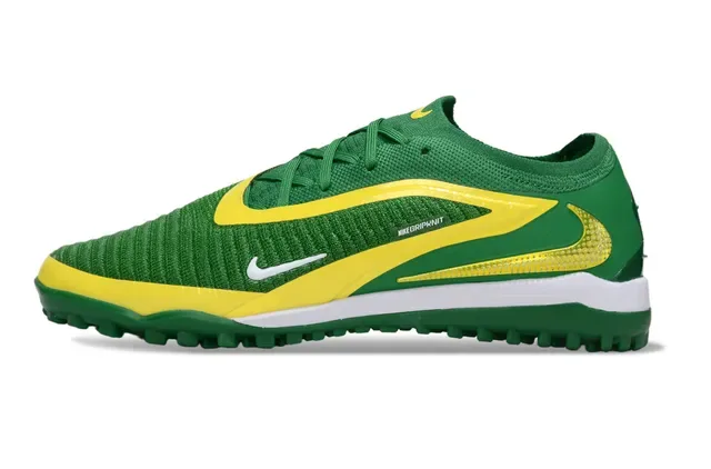 Nike Green Yellow Knit Upper Dynamic Overlay Turf Soccer Shoes 7