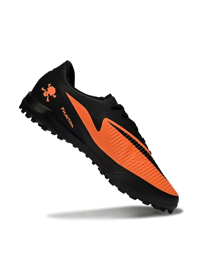 Nike Hypervenom Black Orange Low-Cut Synthetic Textured Upper Turf Soccer Shoes 2