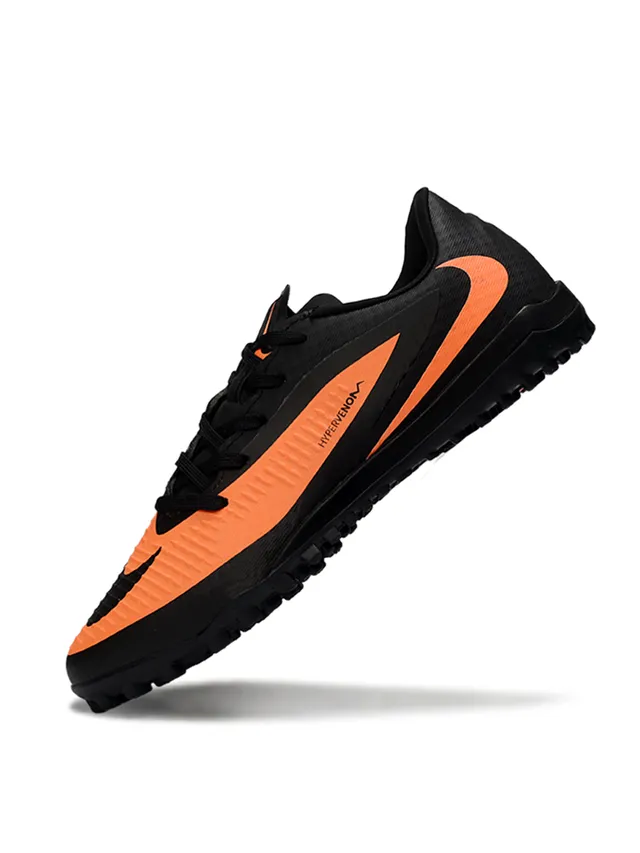 Nike Hypervenom Black Orange Low-Cut Synthetic Textured Upper Turf Soccer Shoes 3