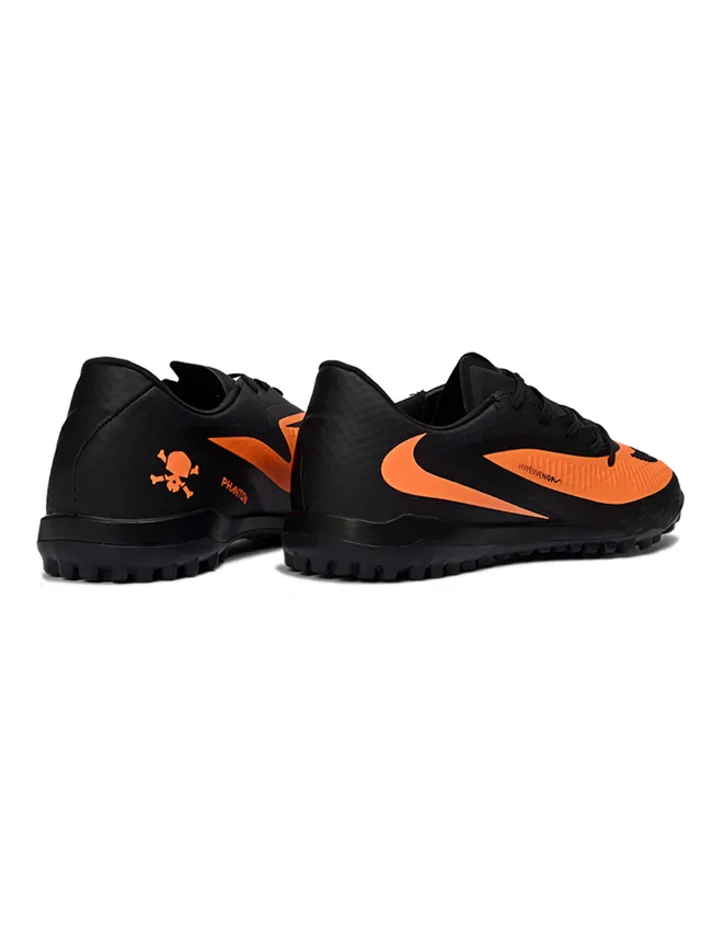 Nike Hypervenom Black Orange Low-Cut Synthetic Textured Upper Turf Soccer Shoes 5