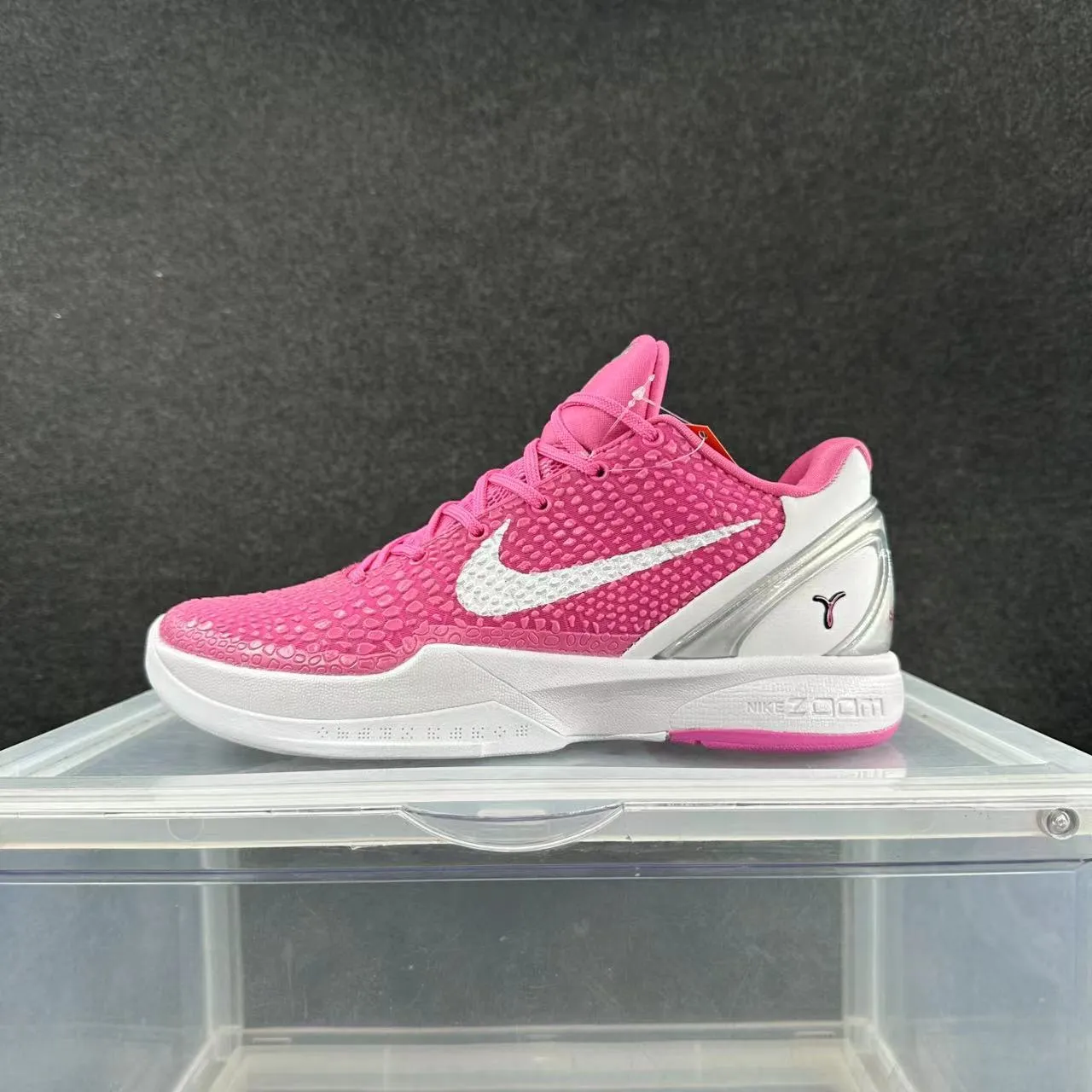 Nike Kobe 6 وردي وفضي حذاء كرة السلة 2