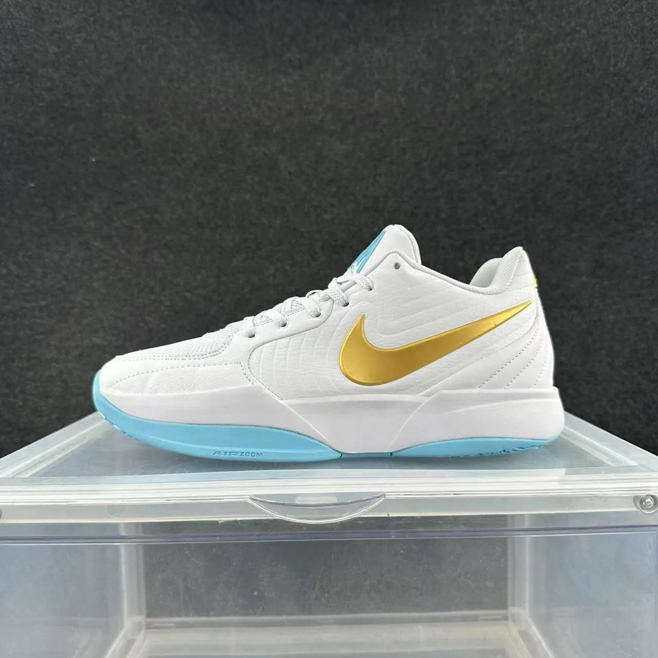 Nike Kobe IV Protro White Gold Blue Basketball Shoes 2