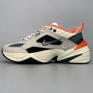 Nike M2K Tekno Beige Preto Laranja Tênis Chunky