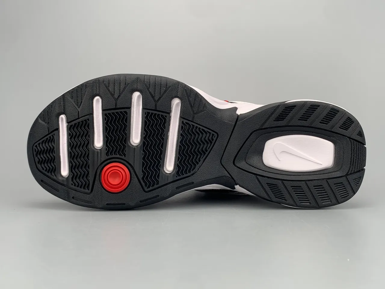 Nike M2K Tekno White Black Red Chunky Sneakers 8