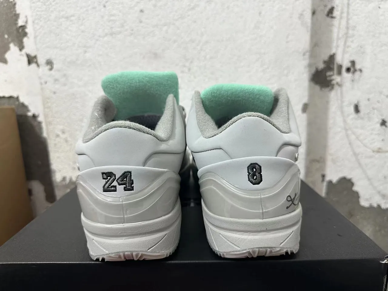 Nike Mamba Mentality Gris Vert High-Top Chaussures de Basketball 2