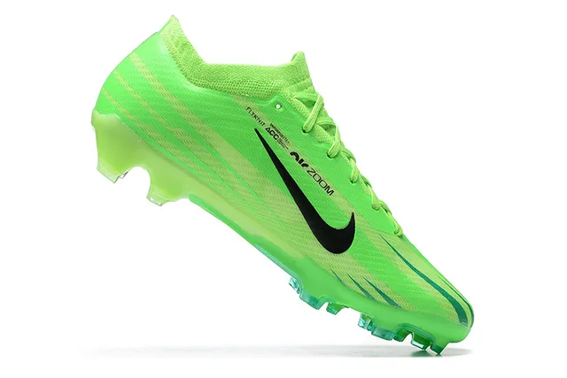 Nike Mercurial Vert Noir Tricot Néon Supérieur Graphiques Chevron Semelle Firm-Ground Chaussures de football 3