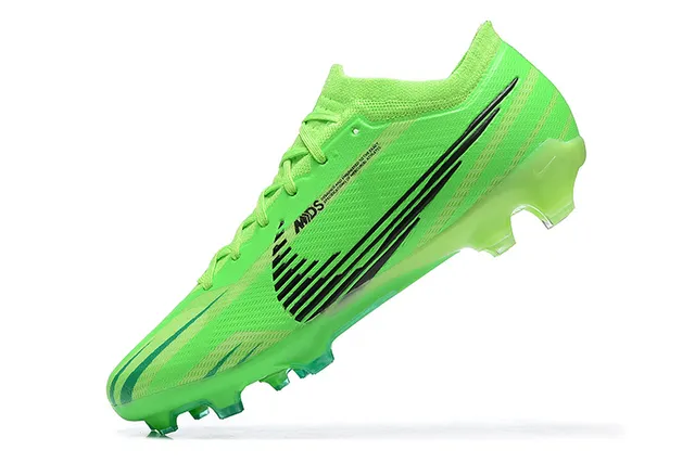 Nike Mercurial Vert Noir Tricot Néon Supérieur Graphiques Chevron Semelle Firm-Ground Chaussures de football 4