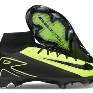 Nike Mercurial Superfly Black Neon Lime Firm-Ground chaussures de football