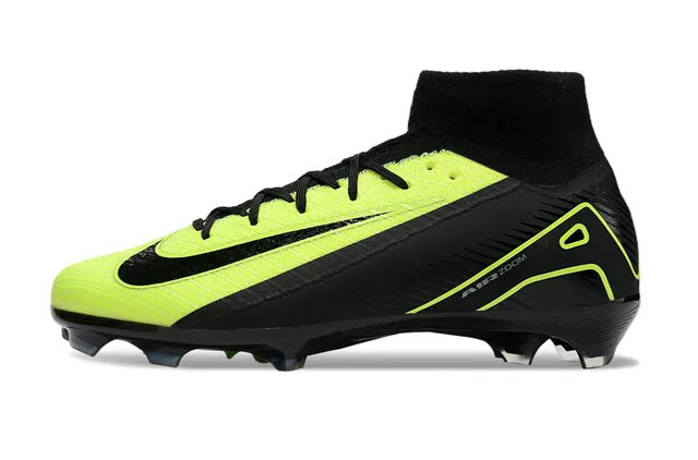 Nike Mercurial Superfly Black Neon Lime Firm-Ground chaussures de football 7