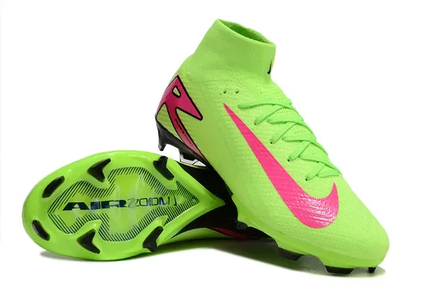 Nike Mercurial Superfly Neon Lime Pink Firm-Ground फुटबॉल जूते 4