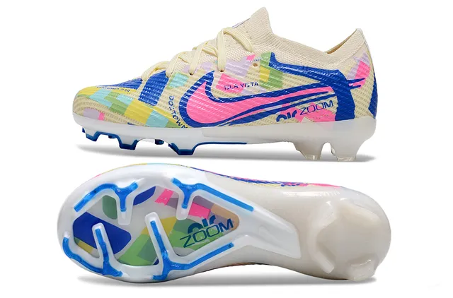 Nike Mercurial Vapor Bege Preto Low-Cut Synthetic Upper Turf Sapatos de Futebol 24