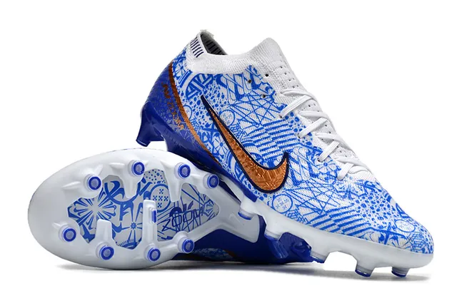 Nike Mercurial Vapor Blue Line-Art Graphic Firm-Ground Soccer Shoes 3
