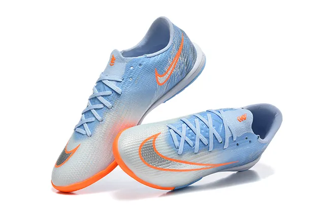Nike Mercurial Vapor নীল কমলা লো-কাট সিন্থেটিক আপার গ্রেডিয়েন্ট টেক্সচার ইন্ডোর সকার শু 2