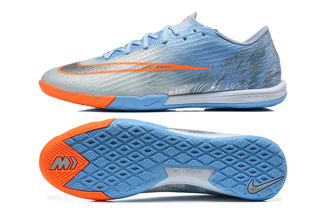 Nike Mercurial Vapor নীল কমলা লো-কাট সিন্থেটিক আপার গ্রেডিয়েন্ট টেক্সচার ইন্ডোর সকার শু 9