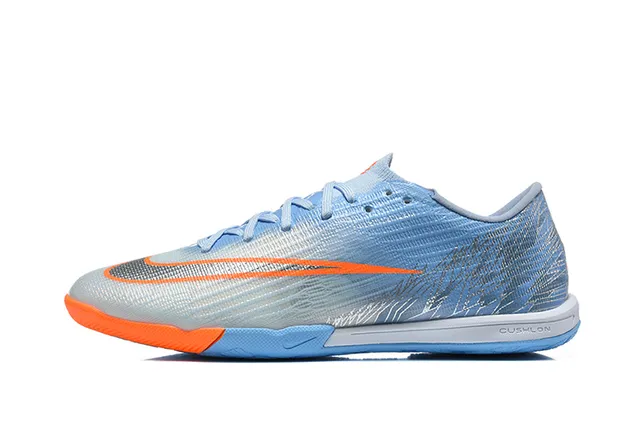 Nike Mercurial Vapor নীল কমলা লো-কাট সিন্থেটিক আপার গ্রেডিয়েন্ট টেক্সচার ইন্ডোর সকার শু 10