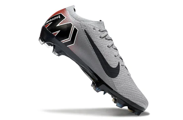 Nike Mercurial Vapor Gris Rouge Low-Cut Flyknit Upper Gradient Heel Firm-Ground Chaussures de Football 2