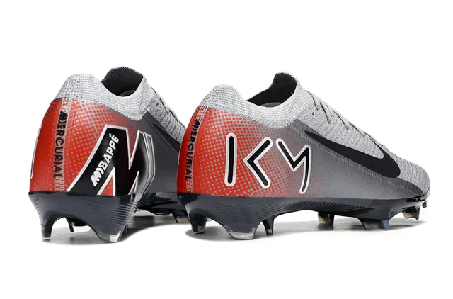 Nike Mercurial Vapor Gris Rouge Low-Cut Flyknit Upper Gradient Heel Firm-Ground Chaussures de Football 6