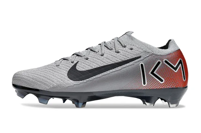 Nike Mercurial Vapor Gris Rouge Low-Cut Flyknit Upper Gradient Heel Firm-Ground Chaussures de Football 8