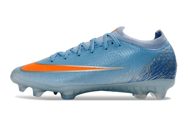 Nike Mercurial Vapor Bleu clair orange Chaussures de football pour terrain ferme 7