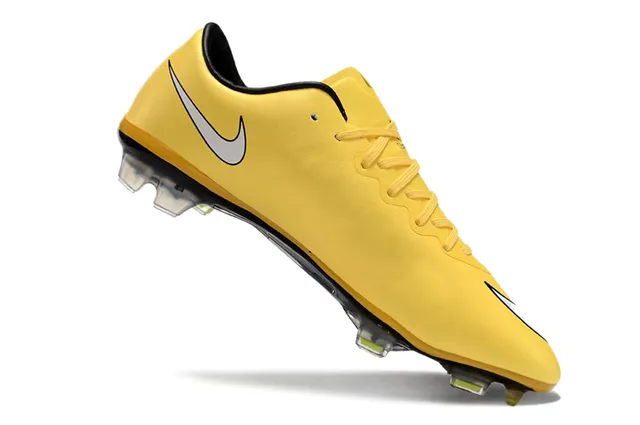 Nike Mercurial Vapor पीला काला दृढ़ मैदान फुटबॉल जूते 2