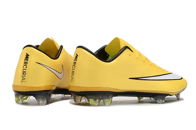 Nike Mercurial Vapor पीला काला दृढ़ मैदान फुटबॉल जूते 5