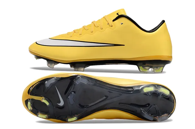 Nike Mercurial Vapor पीला काला दृढ़ मैदान फुटबॉल जूते 6