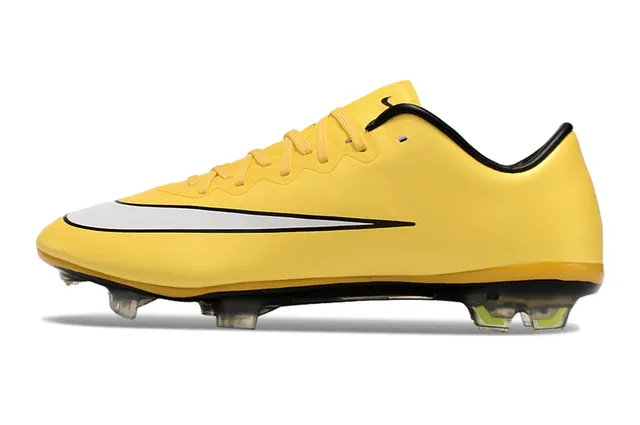 Nike Mercurial Vapor पीला काला दृढ़ मैदान फुटबॉल जूते 7
