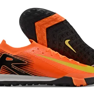 Nike Orange Black Low-Cut Shoe Dynamic Fit Collar Turf Soccer Shoes