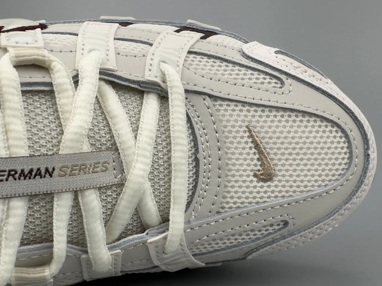 Nike P-6000 Off-White and Brown Lifestyle Sneakers 4