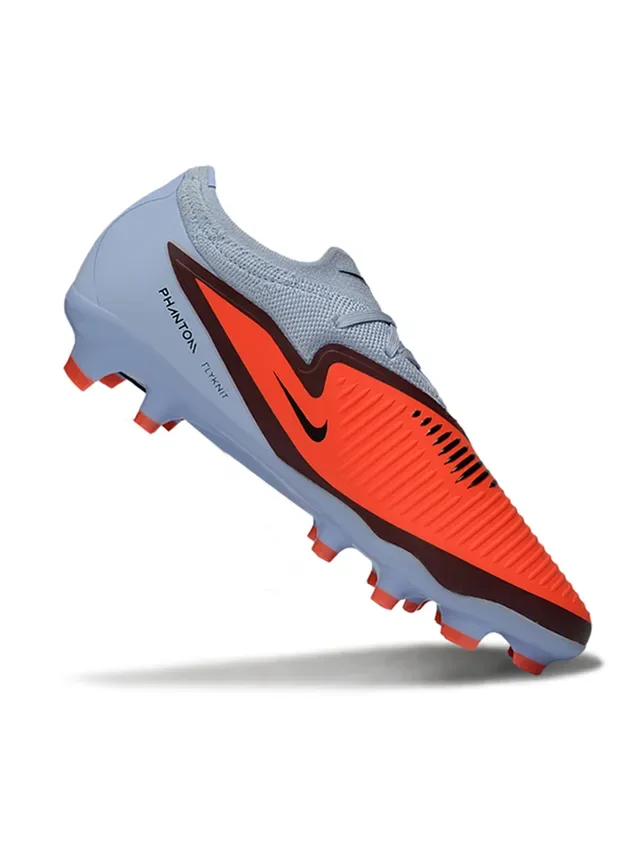 Nike Phantom GT 蓝橙 低帮针织鞋面 钉地足球鞋 3