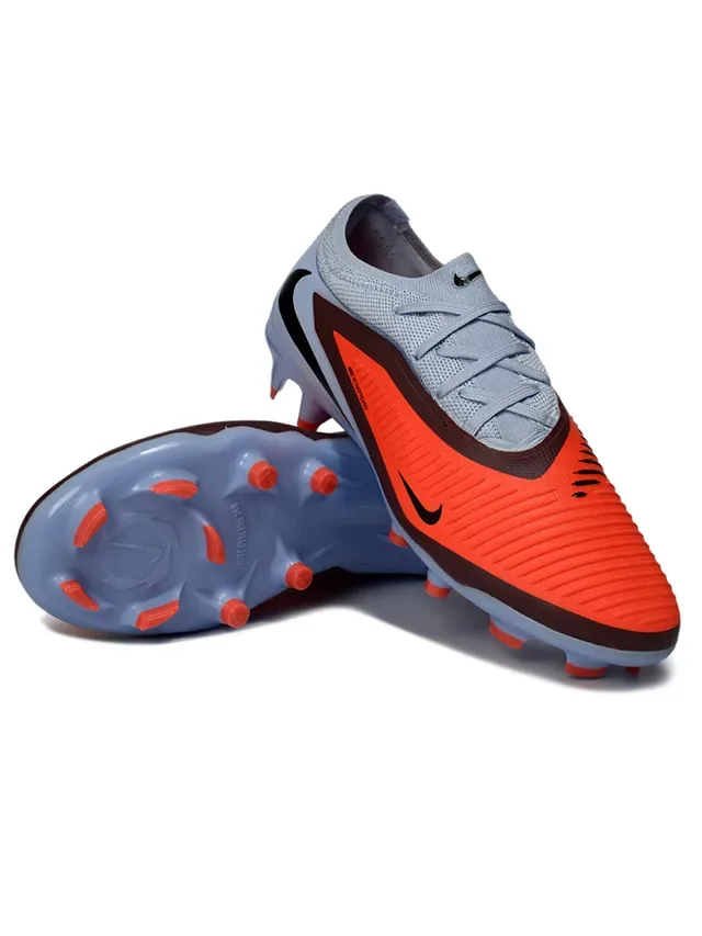 Nike Phantom GT 蓝橙 低帮针织鞋面 钉地足球鞋 5