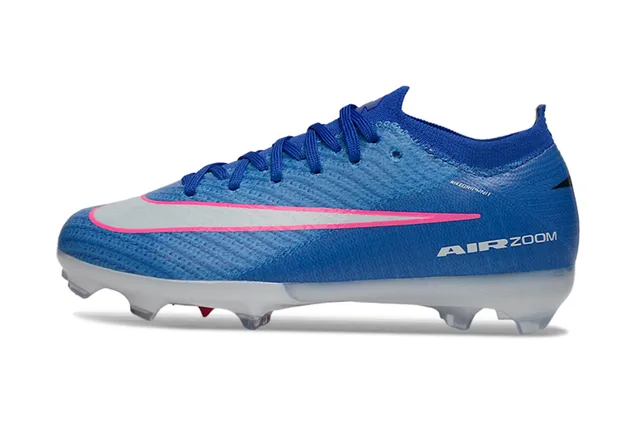 Nike Phantom GT Parte superior de tricô azul rosa baixa gola de meias superfície firme sapatos de futebol 6