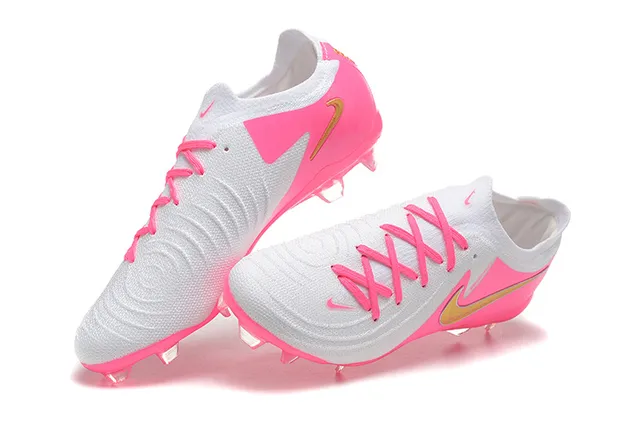 Nike Phantom GT Pink and White Firm-Ground Chaussures de football 3