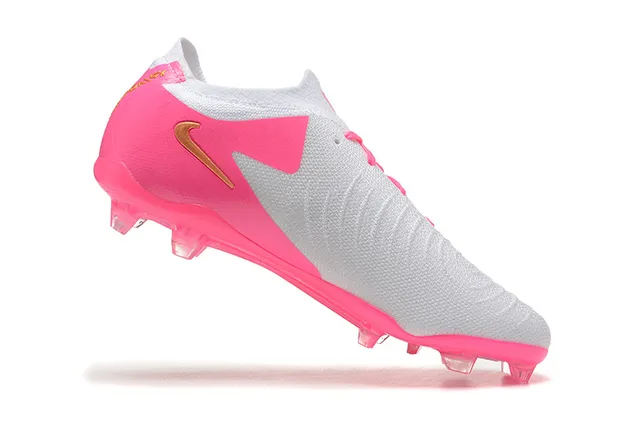 Nike Phantom GT Pink and White Firm-Ground Chaussures de football 4