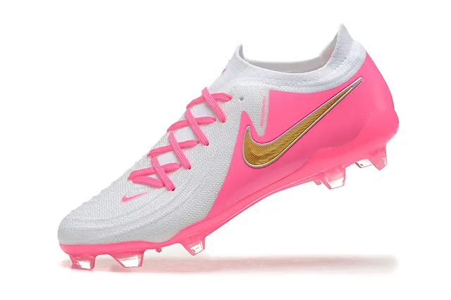 Nike Phantom GT Pink and White Firm-Ground Chaussures de football 5