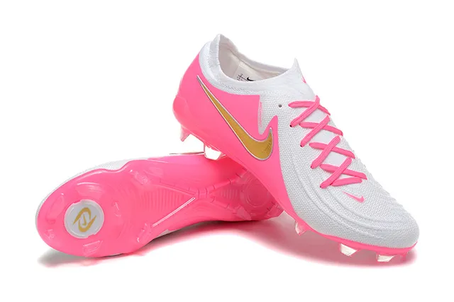 Nike Phantom GT Pink and White Firm-Ground Chaussures de football 6