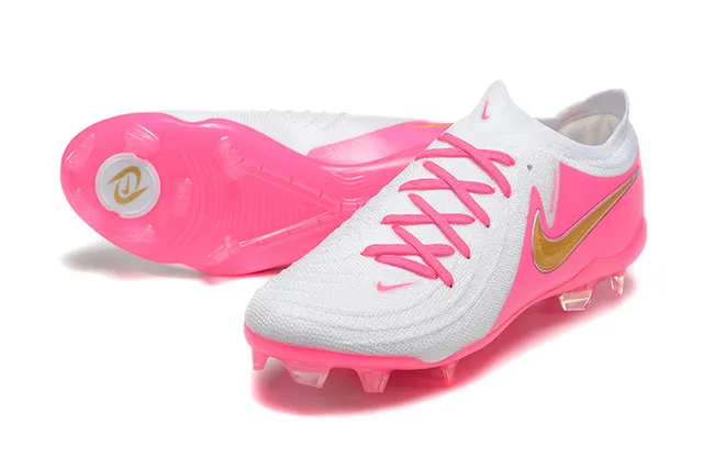 Nike Phantom GT Pink and White Firm-Ground Chaussures de football 7