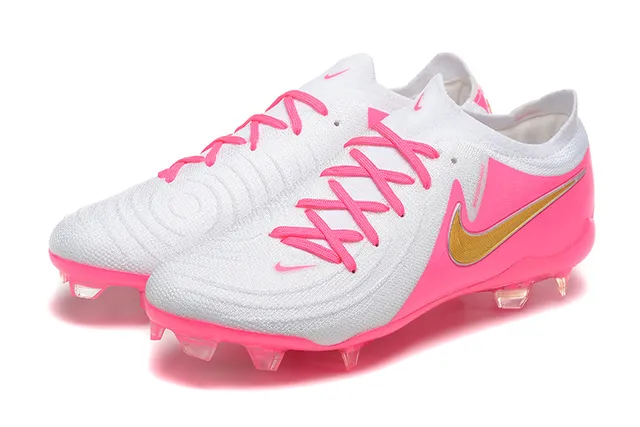 Nike Phantom GT Pink and White Firm-Ground Chaussures de football 8