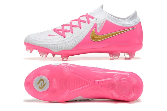Nike Phantom GT Pink and White Firm-Ground Chaussures de football 9
