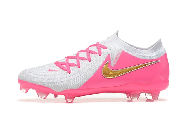 Nike Phantom GT Pink and White Firm-Ground Chaussures de football 10