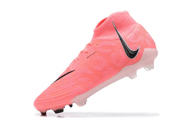 Nike Phantom GT Pink Black 高切针织鞋面 纹理合成覆盖 Firm-Ground 足球鞋 5