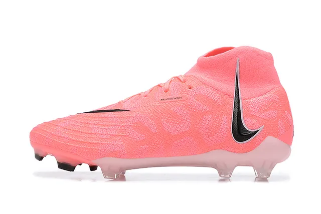 Nike Phantom GT Pink Black 高切针织鞋面 纹理合成覆盖 Firm-Ground 足球鞋 10