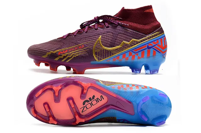Nike Phantom GT বেগুনি নীল হাই-কাট সক-ফিট কলার ট্রান্সলুসেন্ট সোল ফার্ম-গ্রাউন্ড সকার শোজ 2