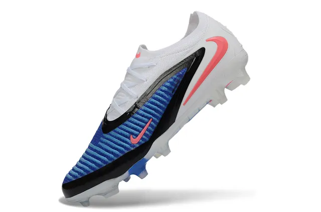 Nike Phantom GT White Blue Pink Firm-Ground Soccer Shoes 4